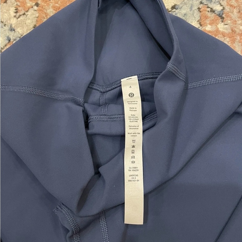 Lululemon Align™ High-Rise Mini-Flared Pant 28" Pitch Blue Legging Sz4